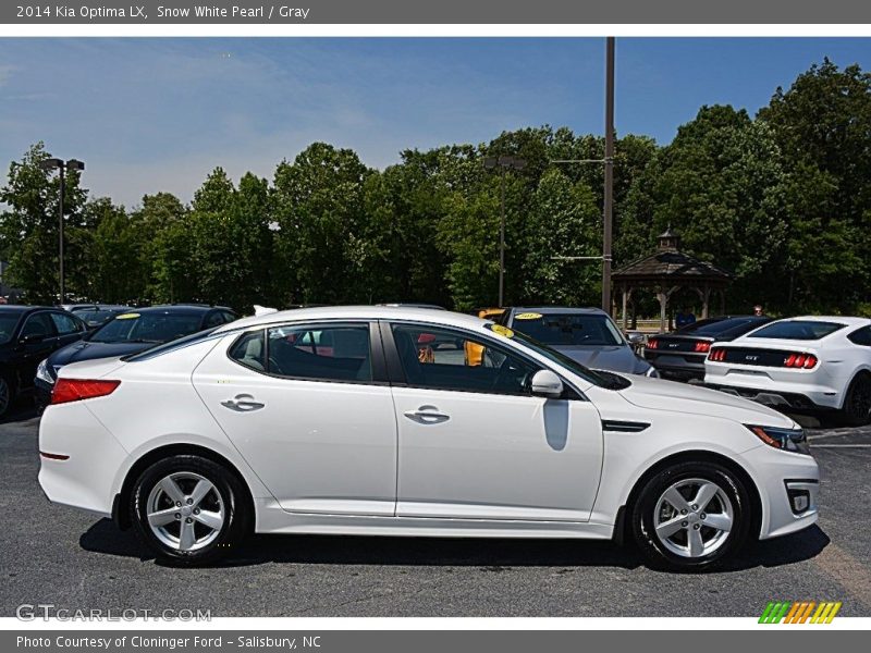Snow White Pearl / Gray 2014 Kia Optima LX