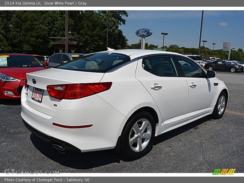 Snow White Pearl / Gray 2014 Kia Optima LX
