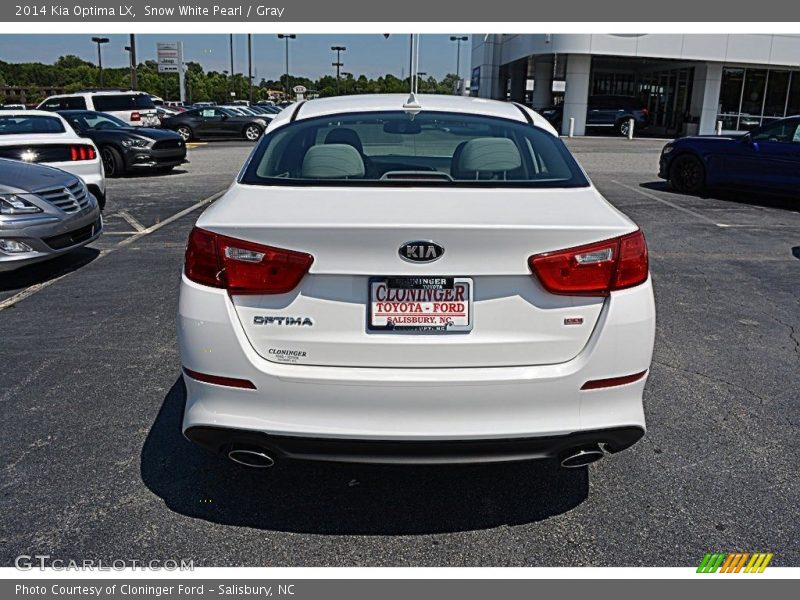 Snow White Pearl / Gray 2014 Kia Optima LX