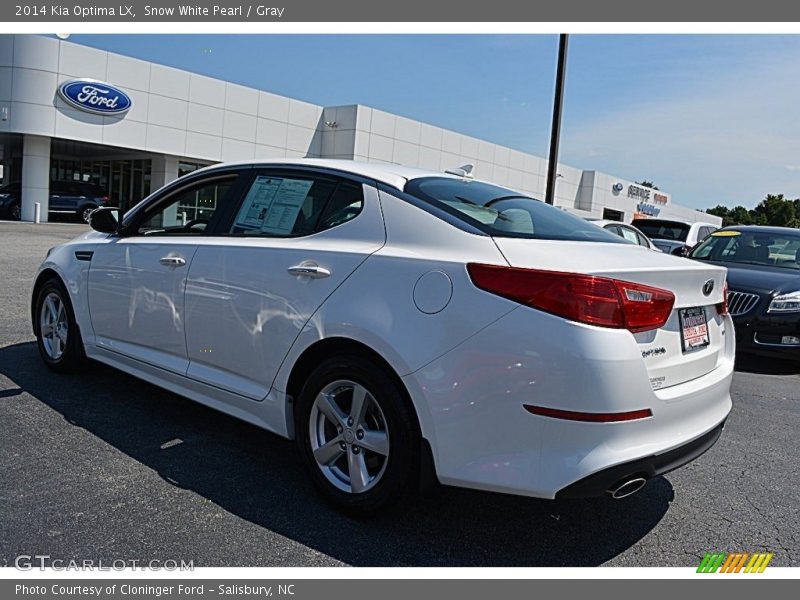 Snow White Pearl / Gray 2014 Kia Optima LX