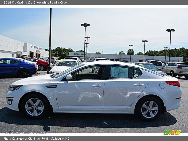 Snow White Pearl / Gray 2014 Kia Optima LX