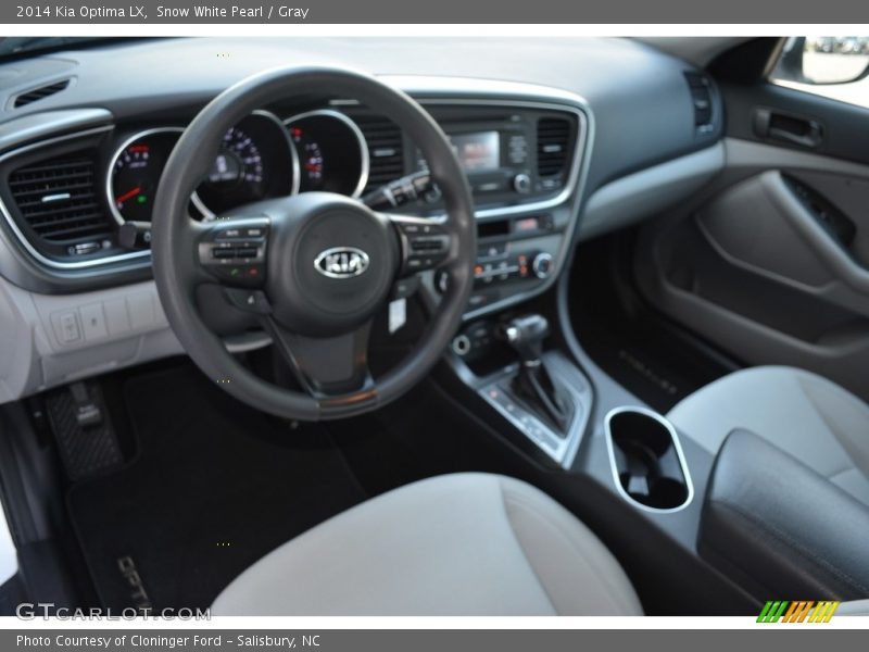 Snow White Pearl / Gray 2014 Kia Optima LX