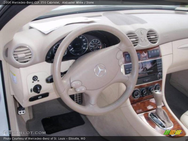 Alabaster White / Stone 2006 Mercedes-Benz CLK 350 Cabriolet