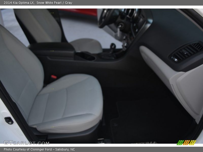 Snow White Pearl / Gray 2014 Kia Optima LX