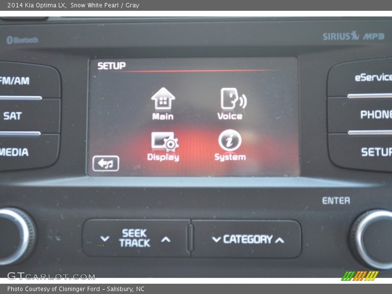 Snow White Pearl / Gray 2014 Kia Optima LX
