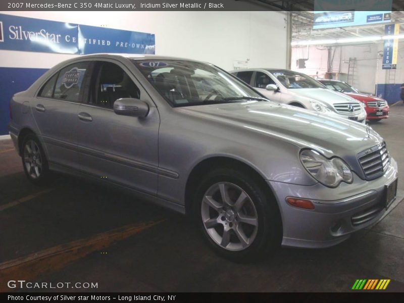Iridium Silver Metallic / Black 2007 Mercedes-Benz C 350 4Matic Luxury