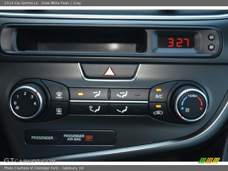 Snow White Pearl / Gray 2014 Kia Optima LX
