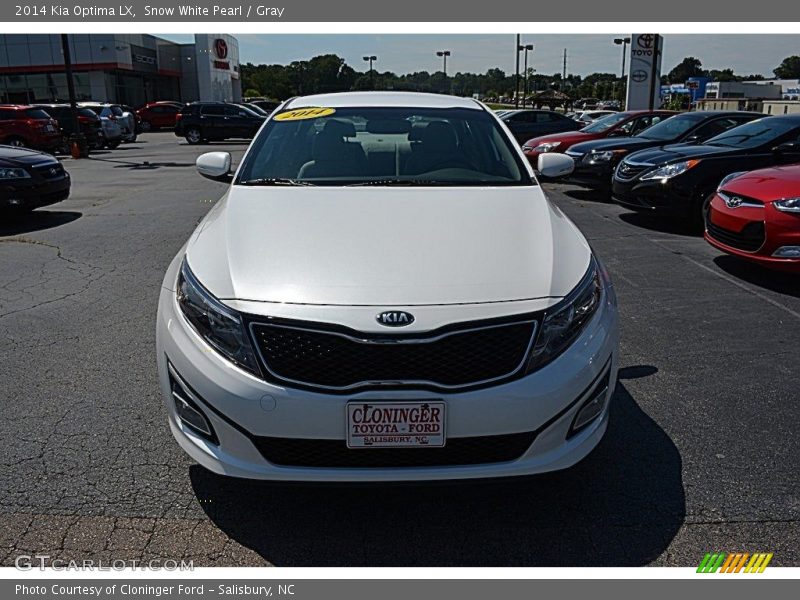 Snow White Pearl / Gray 2014 Kia Optima LX
