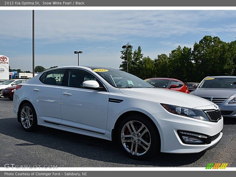 Snow White Pearl / Black 2013 Kia Optima SX