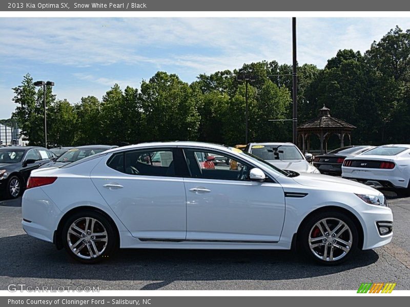 Snow White Pearl / Black 2013 Kia Optima SX
