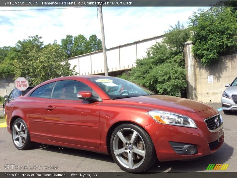 Flamenco Red Metallic / Cranberry Leather/Off Black 2011 Volvo C70 T5