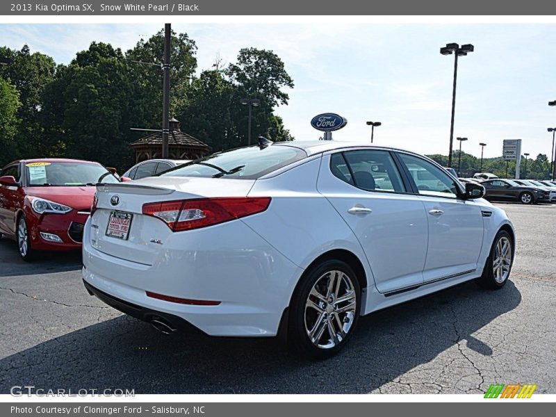Snow White Pearl / Black 2013 Kia Optima SX