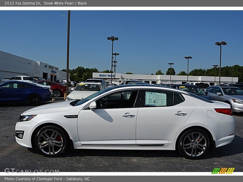 Snow White Pearl / Black 2013 Kia Optima SX