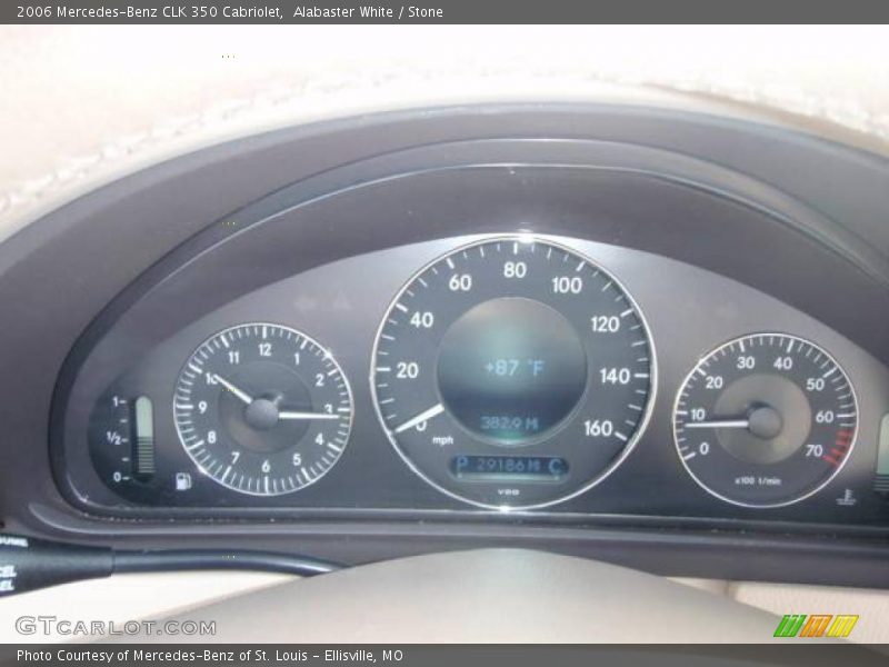 Alabaster White / Stone 2006 Mercedes-Benz CLK 350 Cabriolet