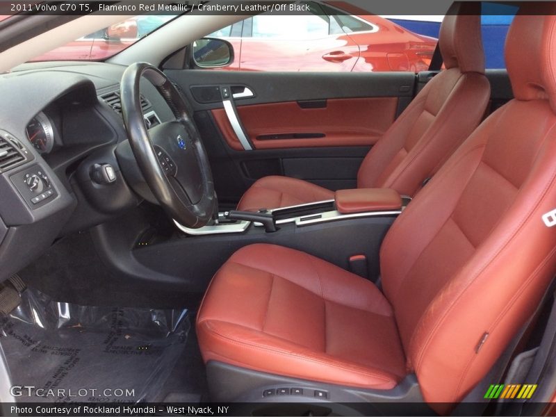 Flamenco Red Metallic / Cranberry Leather/Off Black 2011 Volvo C70 T5