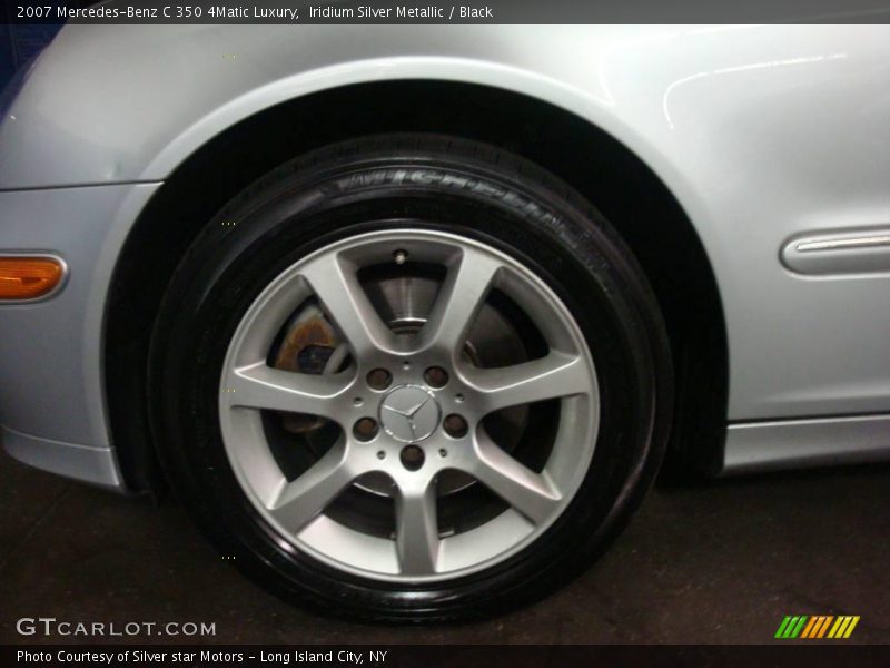 Iridium Silver Metallic / Black 2007 Mercedes-Benz C 350 4Matic Luxury