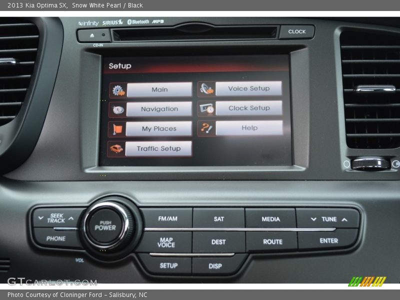 Snow White Pearl / Black 2013 Kia Optima SX