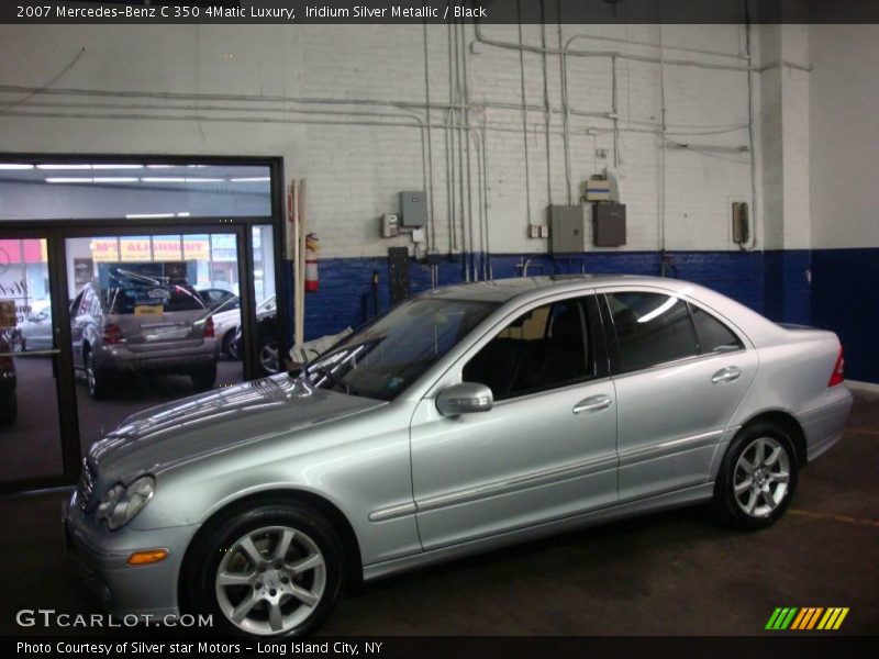 Iridium Silver Metallic / Black 2007 Mercedes-Benz C 350 4Matic Luxury
