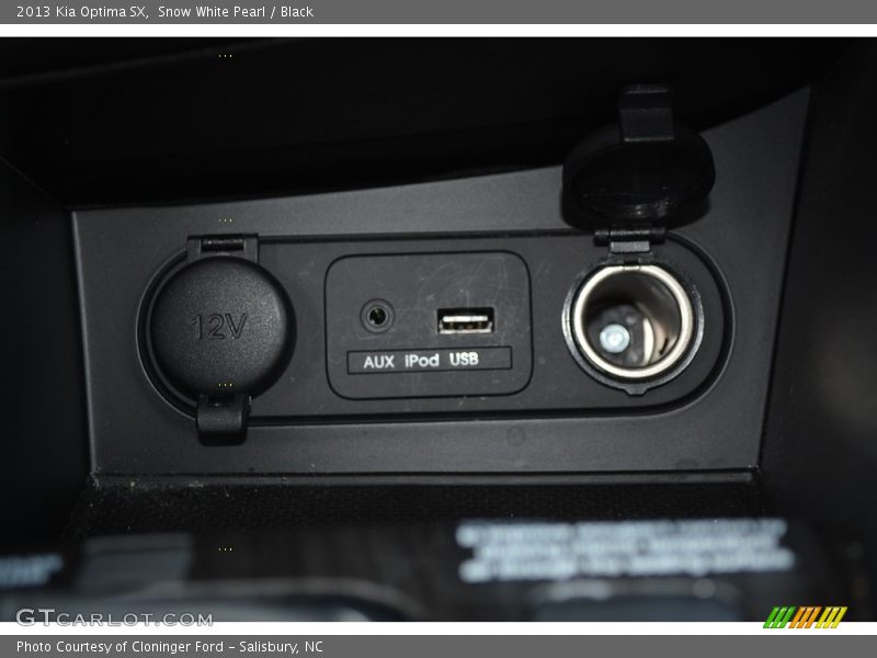 Snow White Pearl / Black 2013 Kia Optima SX