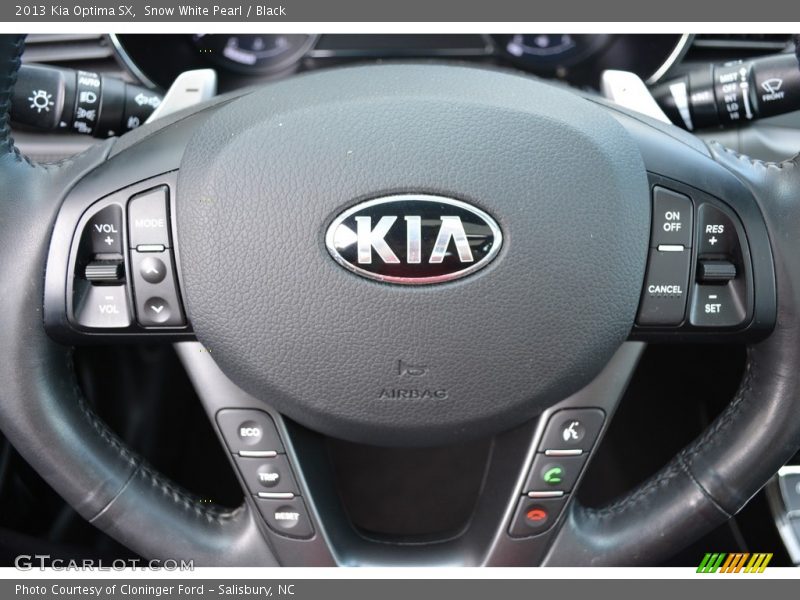 Snow White Pearl / Black 2013 Kia Optima SX