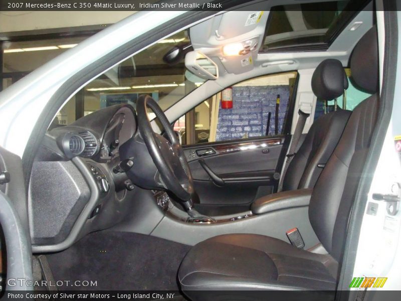 Iridium Silver Metallic / Black 2007 Mercedes-Benz C 350 4Matic Luxury