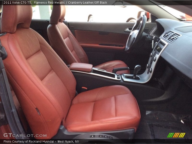 Flamenco Red Metallic / Cranberry Leather/Off Black 2011 Volvo C70 T5