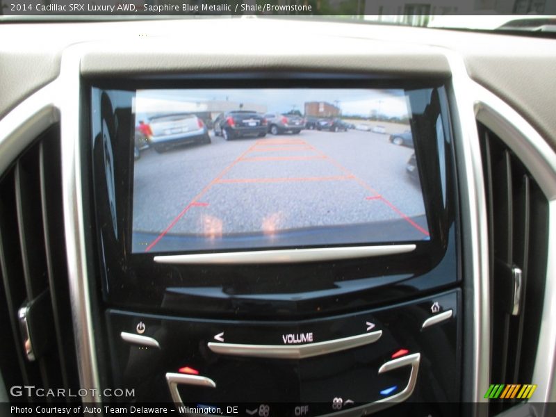 Sapphire Blue Metallic / Shale/Brownstone 2014 Cadillac SRX Luxury AWD
