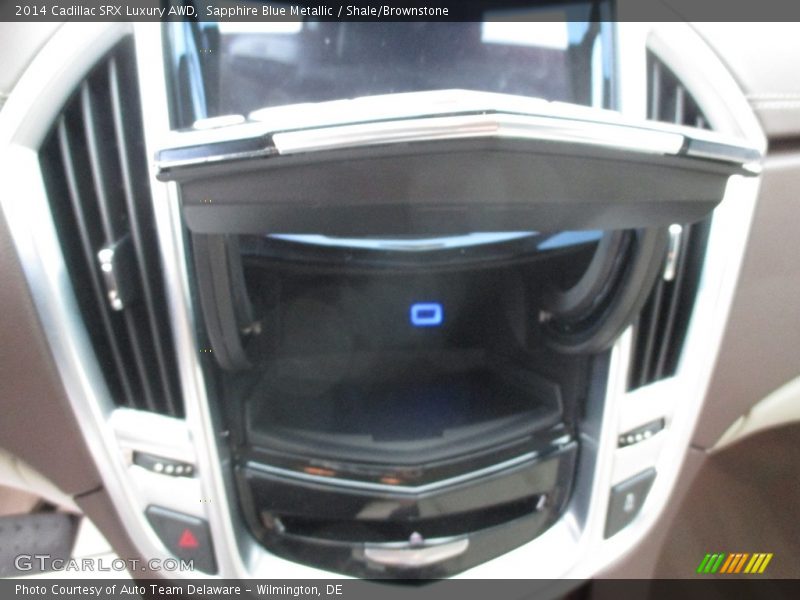 Sapphire Blue Metallic / Shale/Brownstone 2014 Cadillac SRX Luxury AWD
