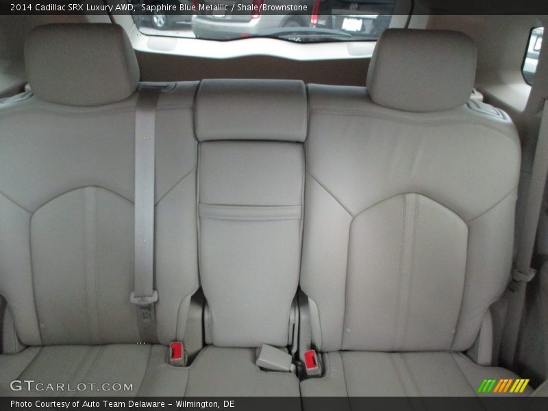 Sapphire Blue Metallic / Shale/Brownstone 2014 Cadillac SRX Luxury AWD