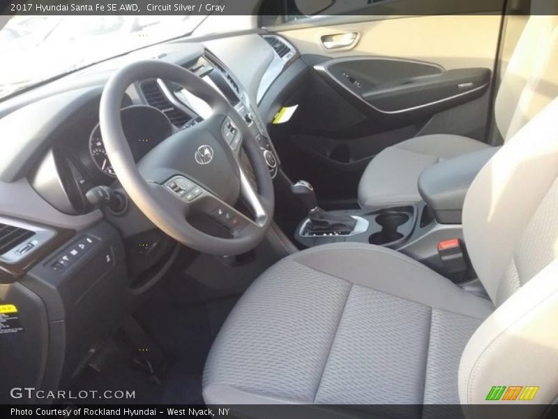 Circuit Silver / Gray 2017 Hyundai Santa Fe SE AWD