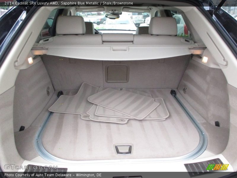 Sapphire Blue Metallic / Shale/Brownstone 2014 Cadillac SRX Luxury AWD