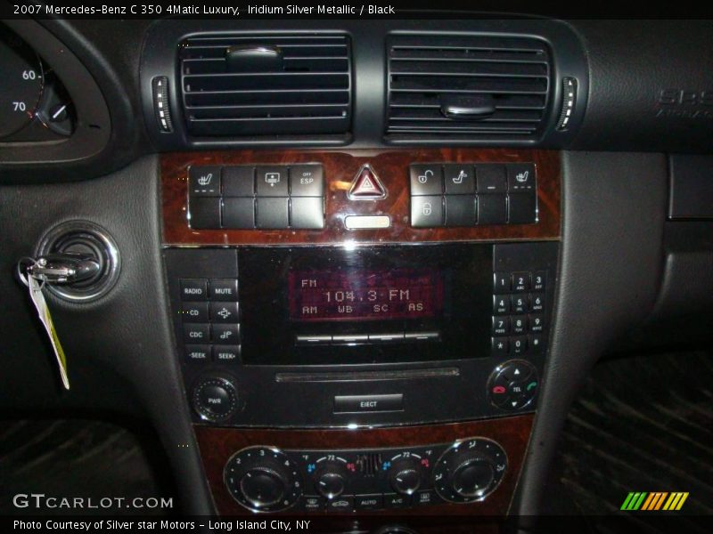 Iridium Silver Metallic / Black 2007 Mercedes-Benz C 350 4Matic Luxury