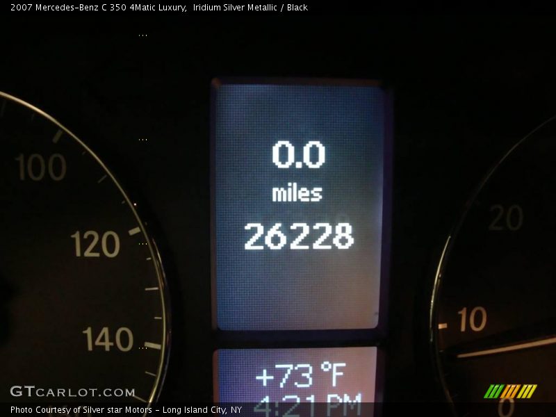 Iridium Silver Metallic / Black 2007 Mercedes-Benz C 350 4Matic Luxury