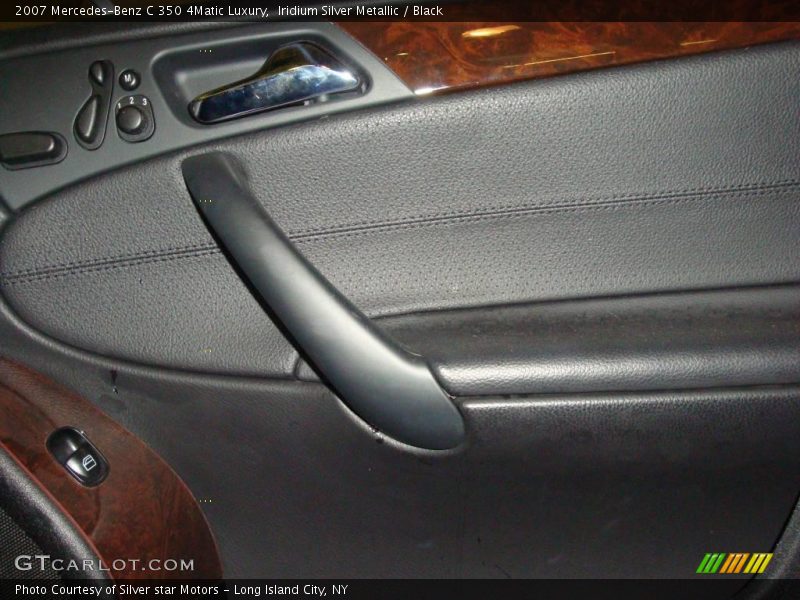 Iridium Silver Metallic / Black 2007 Mercedes-Benz C 350 4Matic Luxury