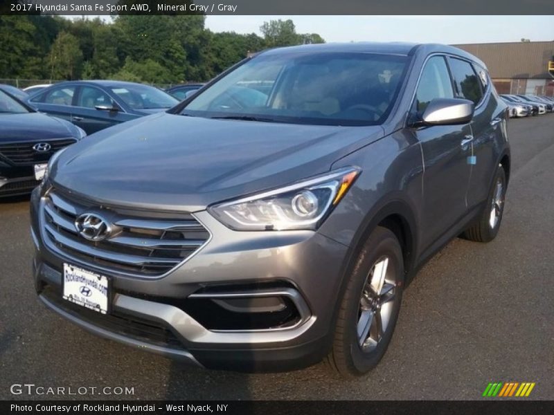 Mineral Gray / Gray 2017 Hyundai Santa Fe Sport AWD