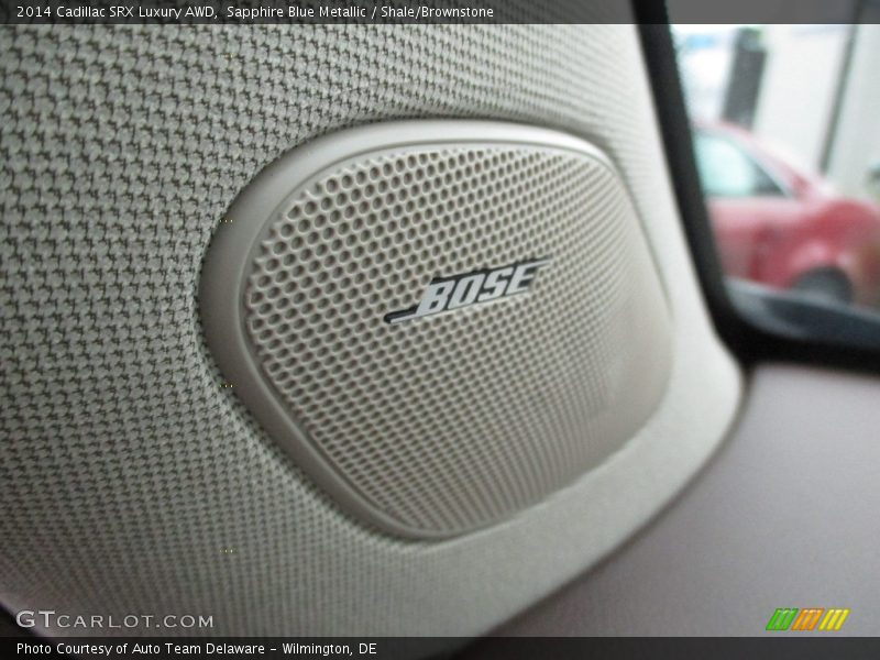 Sapphire Blue Metallic / Shale/Brownstone 2014 Cadillac SRX Luxury AWD