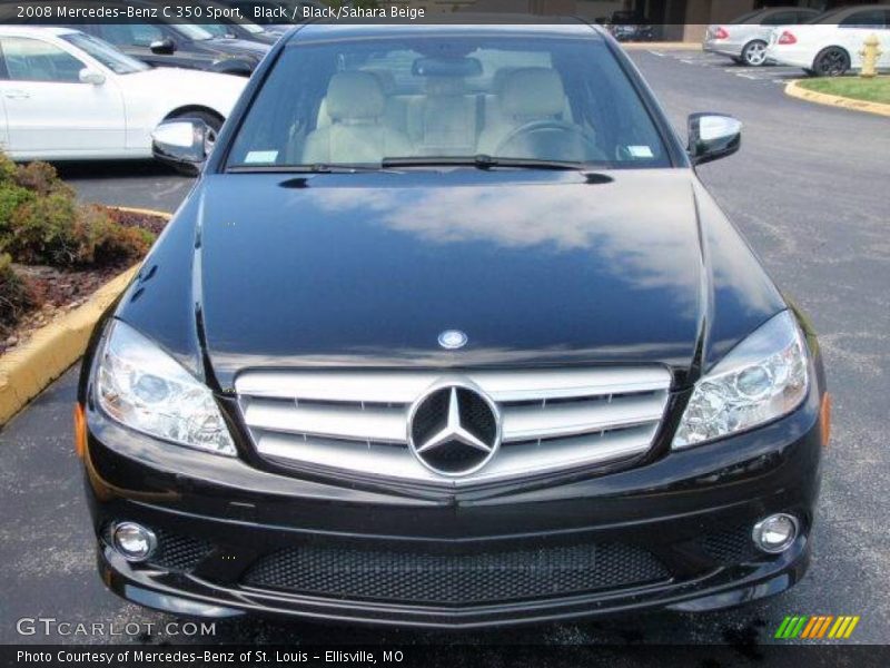 Black / Black/Sahara Beige 2008 Mercedes-Benz C 350 Sport