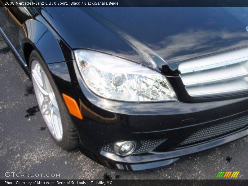 Black / Black/Sahara Beige 2008 Mercedes-Benz C 350 Sport