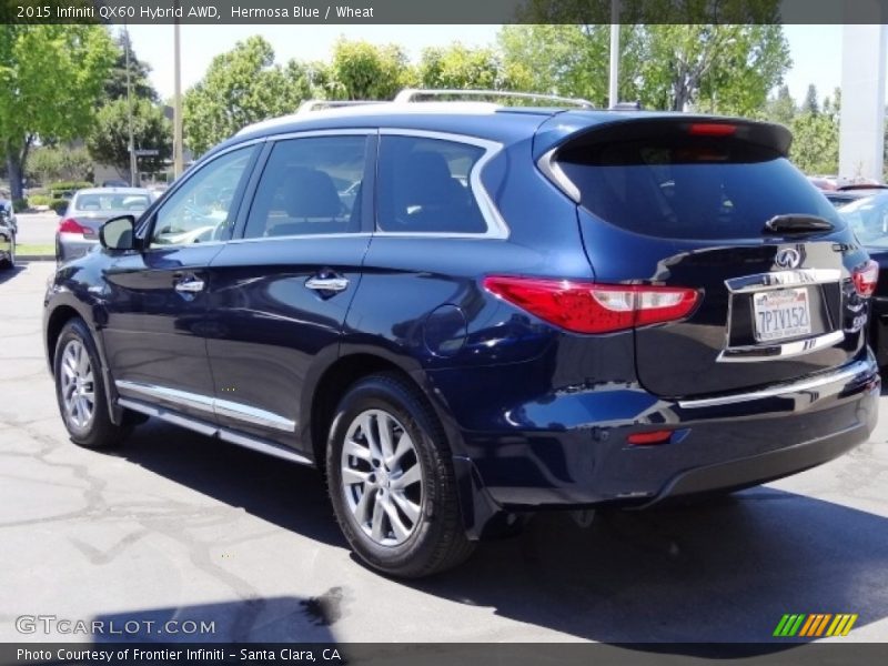 Hermosa Blue / Wheat 2015 Infiniti QX60 Hybrid AWD