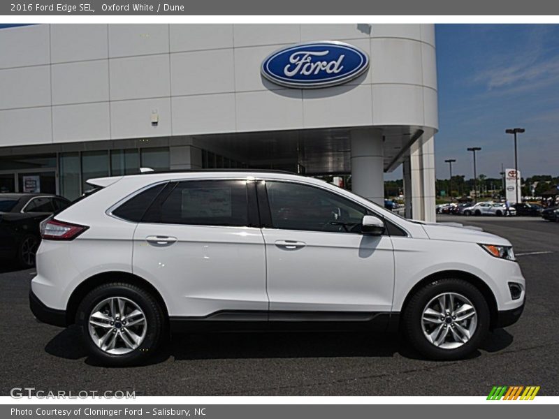 Oxford White / Dune 2016 Ford Edge SEL