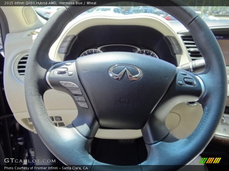 Hermosa Blue / Wheat 2015 Infiniti QX60 Hybrid AWD