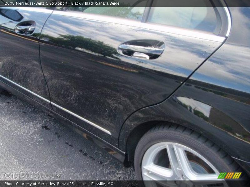 Black / Black/Sahara Beige 2008 Mercedes-Benz C 350 Sport