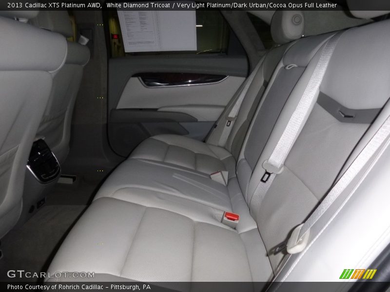 White Diamond Tricoat / Very Light Platinum/Dark Urban/Cocoa Opus Full Leather 2013 Cadillac XTS Platinum AWD