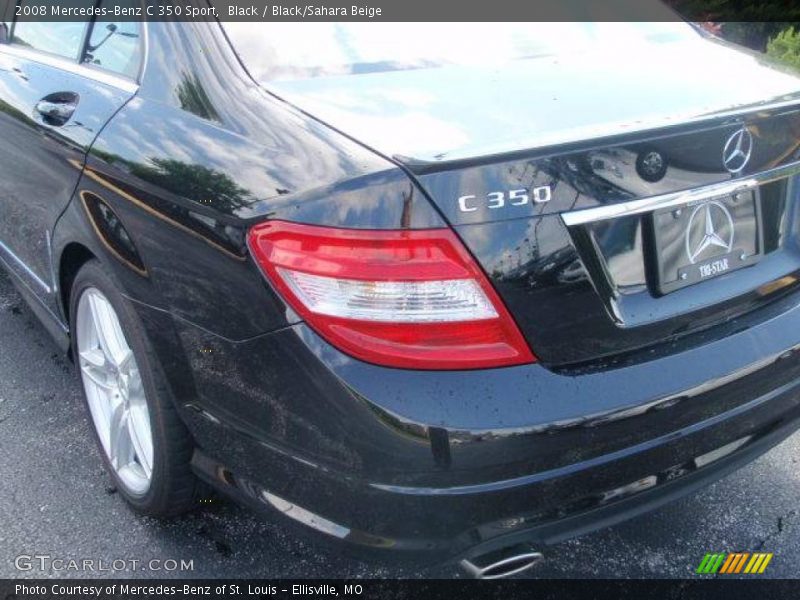 Black / Black/Sahara Beige 2008 Mercedes-Benz C 350 Sport