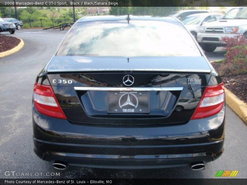 Black / Black/Sahara Beige 2008 Mercedes-Benz C 350 Sport