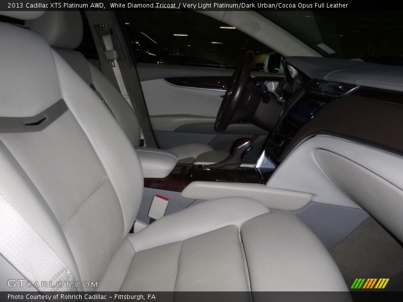 White Diamond Tricoat / Very Light Platinum/Dark Urban/Cocoa Opus Full Leather 2013 Cadillac XTS Platinum AWD