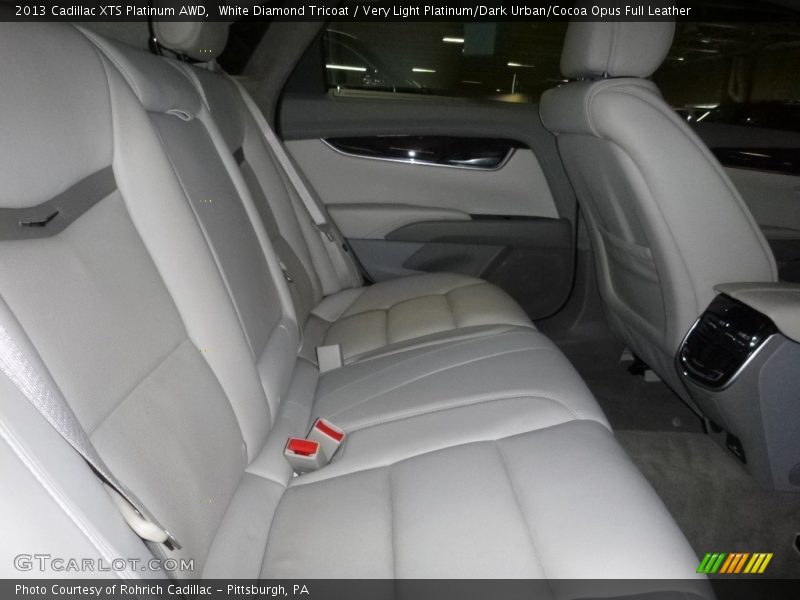 White Diamond Tricoat / Very Light Platinum/Dark Urban/Cocoa Opus Full Leather 2013 Cadillac XTS Platinum AWD