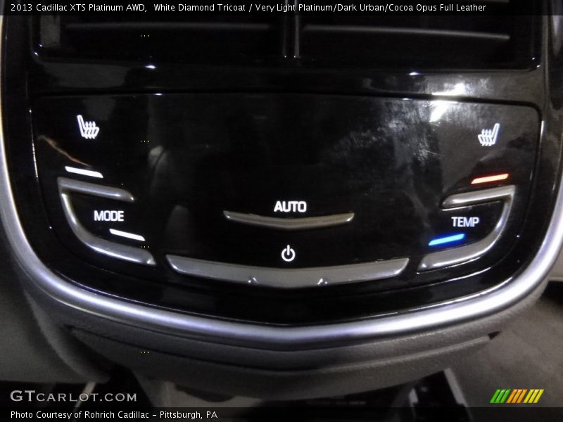White Diamond Tricoat / Very Light Platinum/Dark Urban/Cocoa Opus Full Leather 2013 Cadillac XTS Platinum AWD