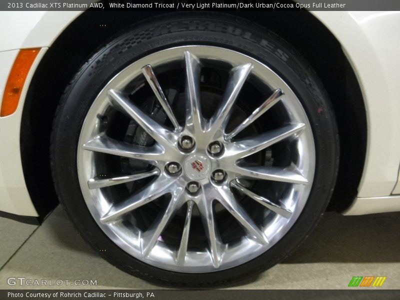 White Diamond Tricoat / Very Light Platinum/Dark Urban/Cocoa Opus Full Leather 2013 Cadillac XTS Platinum AWD