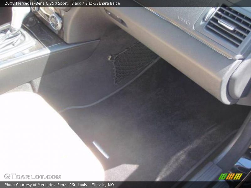 Black / Black/Sahara Beige 2008 Mercedes-Benz C 350 Sport